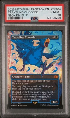 2025 MTG FINAL FANTASY COLORFUL CHOCOBOS-NEON INK BLUE TRAVELING