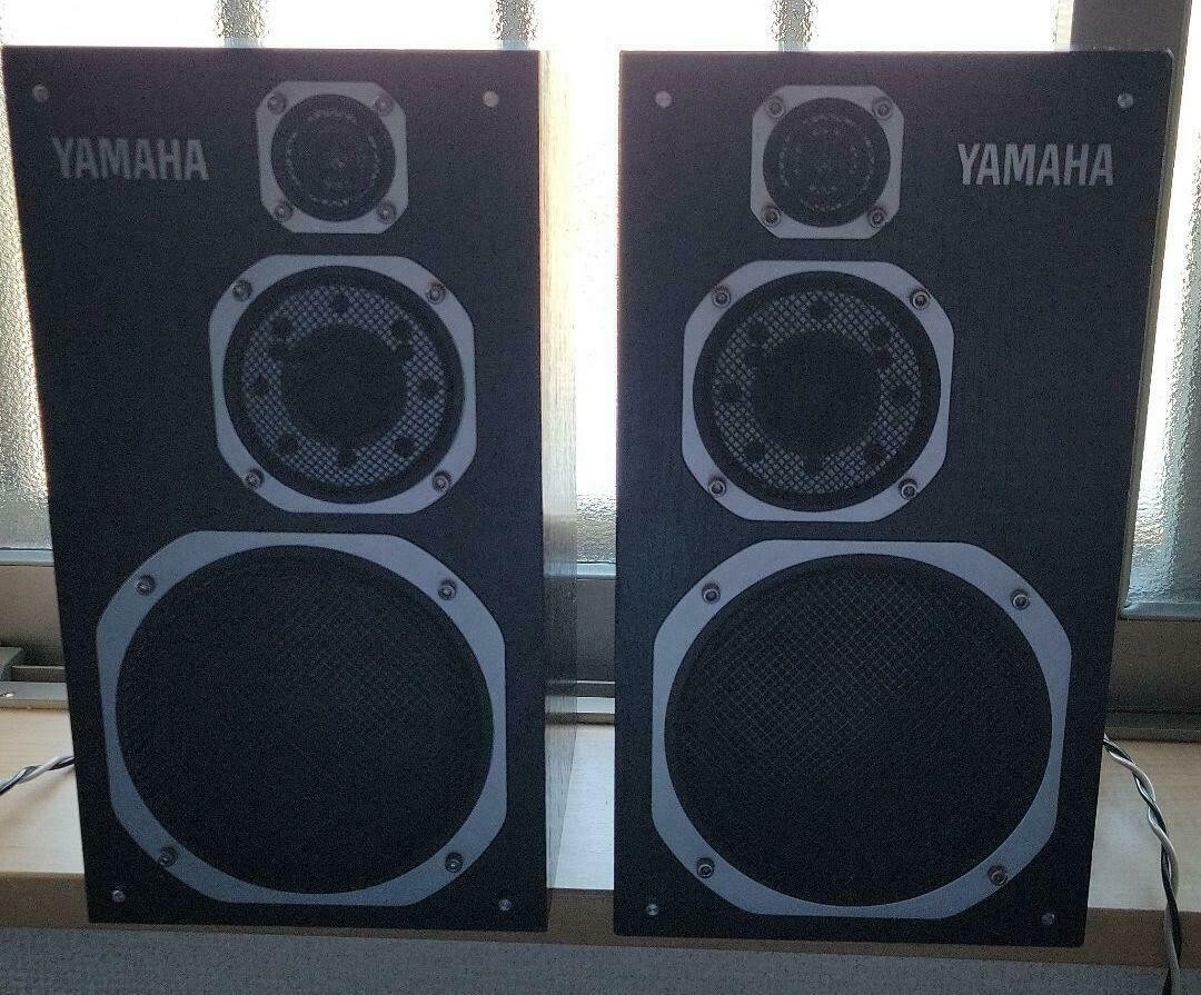 YAMAHA NS-1000MM Speaker Pair Black Back Shelf Speaker Work