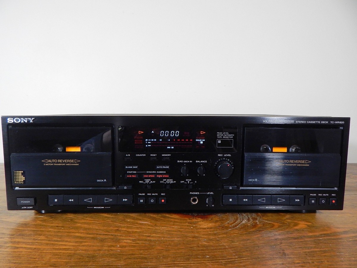 Sony TC-WR820 ( 820A )Dual Stereo Auto Reverse Cassette Deck