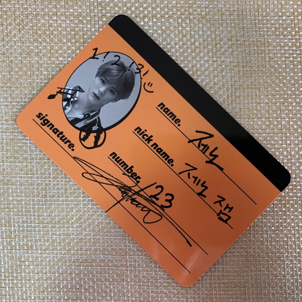 NCT Dream JENO [ WE GO UP ] Official CREW CARD Photocard, 2nd