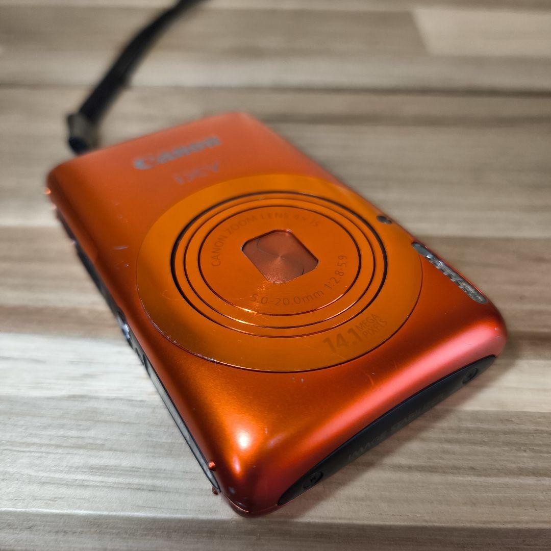 Canon IXY 400F Orange 14MP Compact Digital Camera 4x Zoom Rare