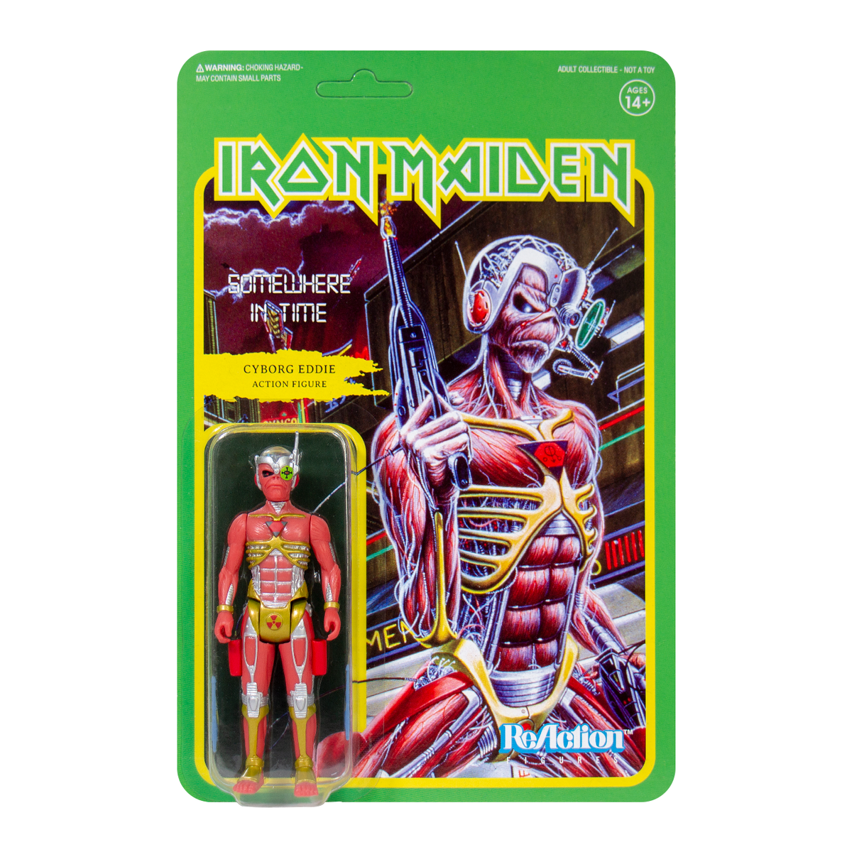 IRON MAIDEN Somewhere In Time Cyborg Eddie ReAction Figure Limited