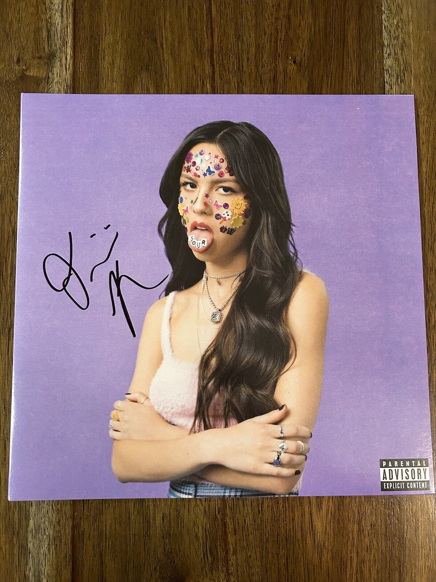 Olivia Rodrigo 'Sour' Signed Vinyl Album Beckett BSA RARE Pop Star