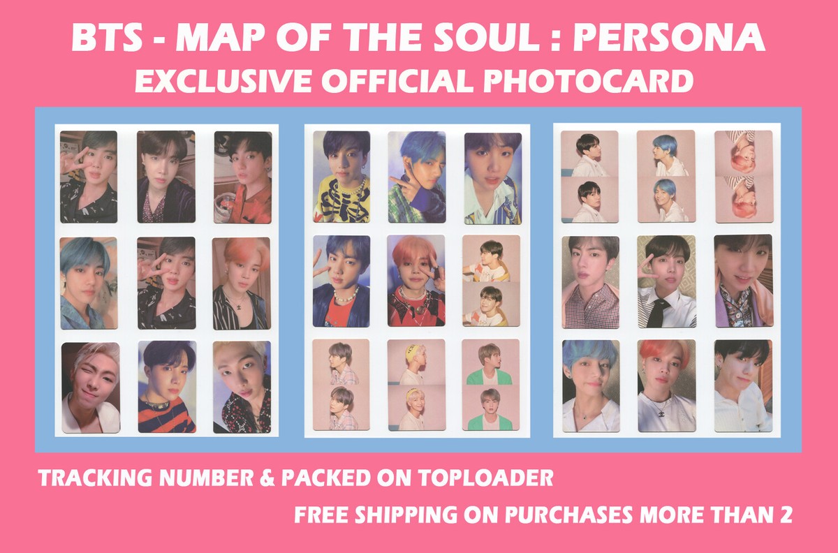 BTS - MAP OF THE SOUL : PERSONA EXCLUSIVE OFFICIAL PHOTOCARD | eBay