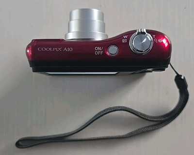 Excellent】1548 Nikon 26518 Coolpix A10 16.1MP Digital Camera Red