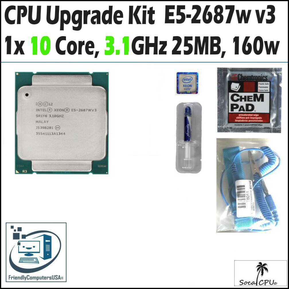 HP Z440,Z640, Z840 Workstation CPU Processor Upgrade kit up to 18