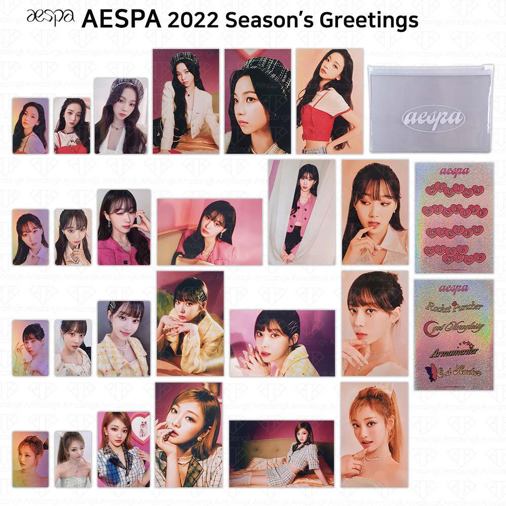 Aespa 2022 Season's Greetings Photocard Selfie Card Postcard