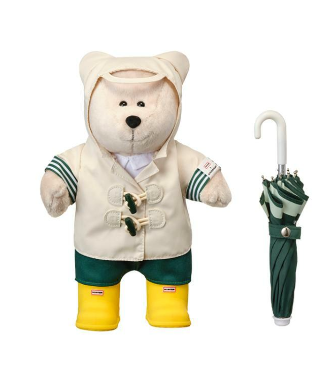 Starbucks Korea X Hunter 2024 Rainy Bearista Plush Doll | eBay