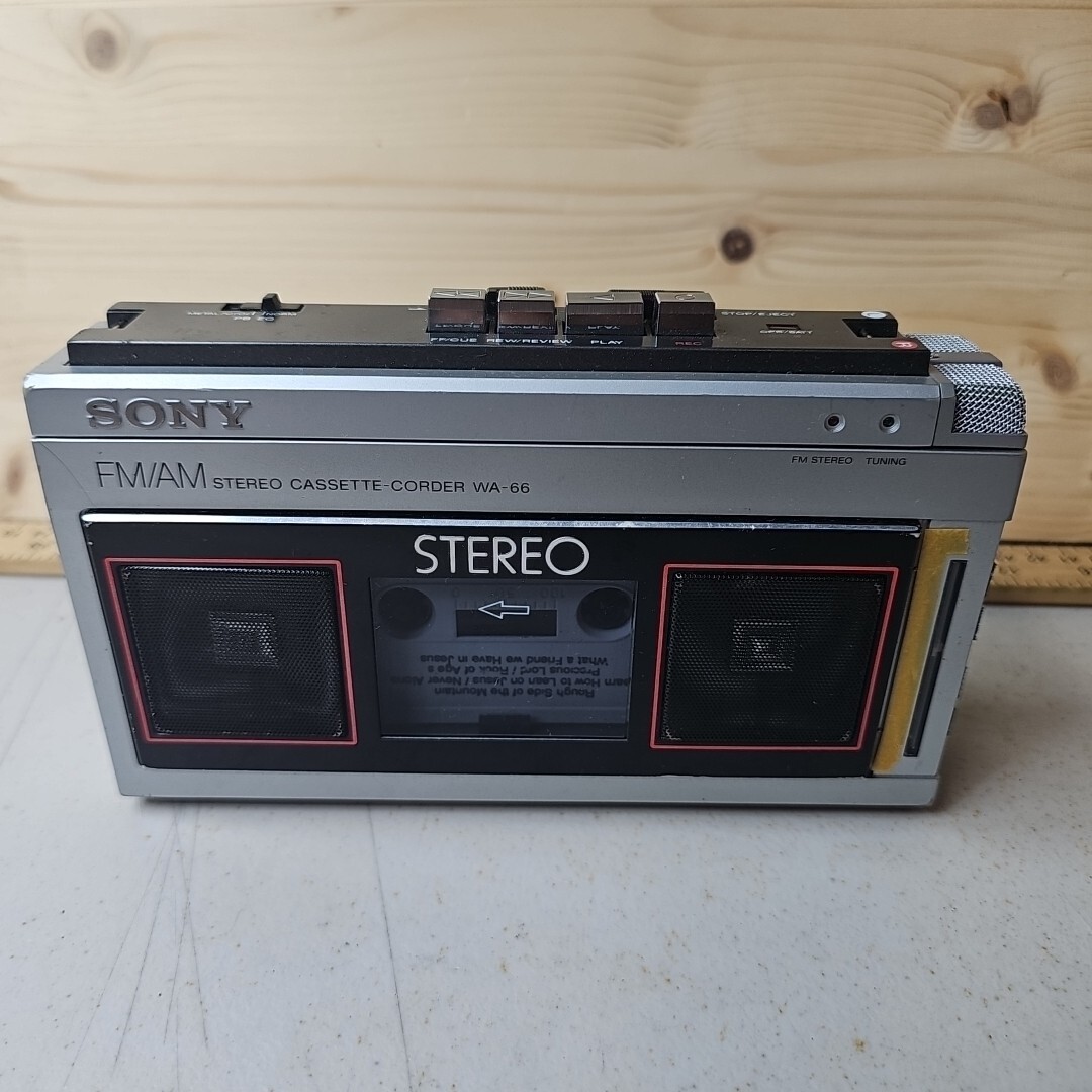 SONY WA-66 FM / AM Radio Cassette Recorder Tested Works | eBay