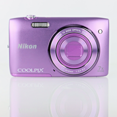 Nikon COOLPIX S3500 Purple 20.0MP Digital Camera | eBay