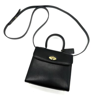 Vintage Coach 4413 Madison Gracie Satchel Crossbody Bag Black