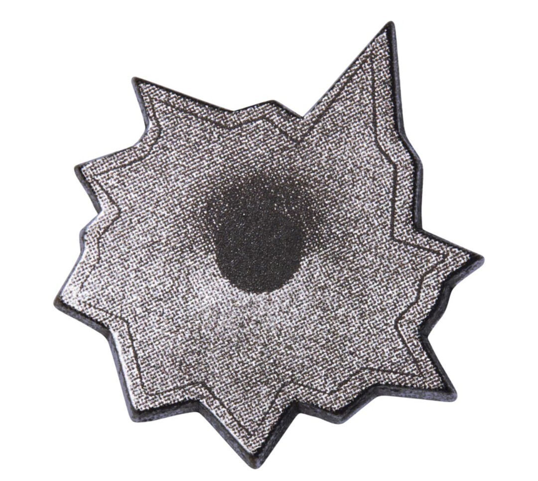 Brand New Supreme/Nate Lowman Bullet Hole Pin Black Japan Limited