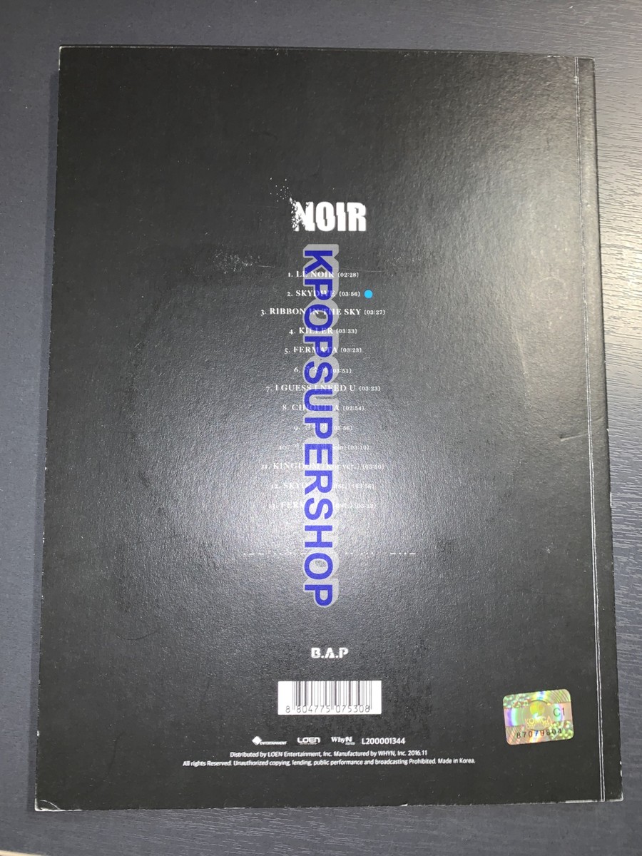 B.A.P 2nd Full Album Noir Limited Edition Zelo Version CD Zelo Ego