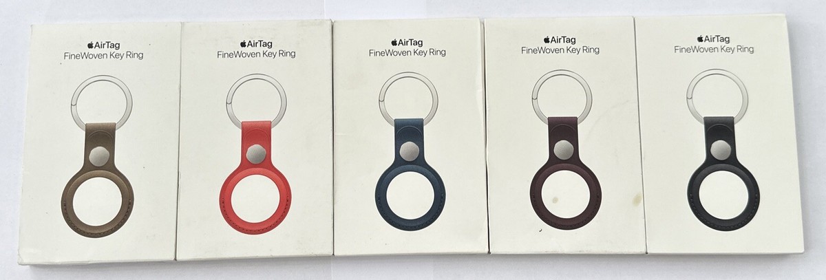 OFFICIAL GENUINE APPLE AIRTAG FINEWOVEN WOVEN KEYRING KEY RING