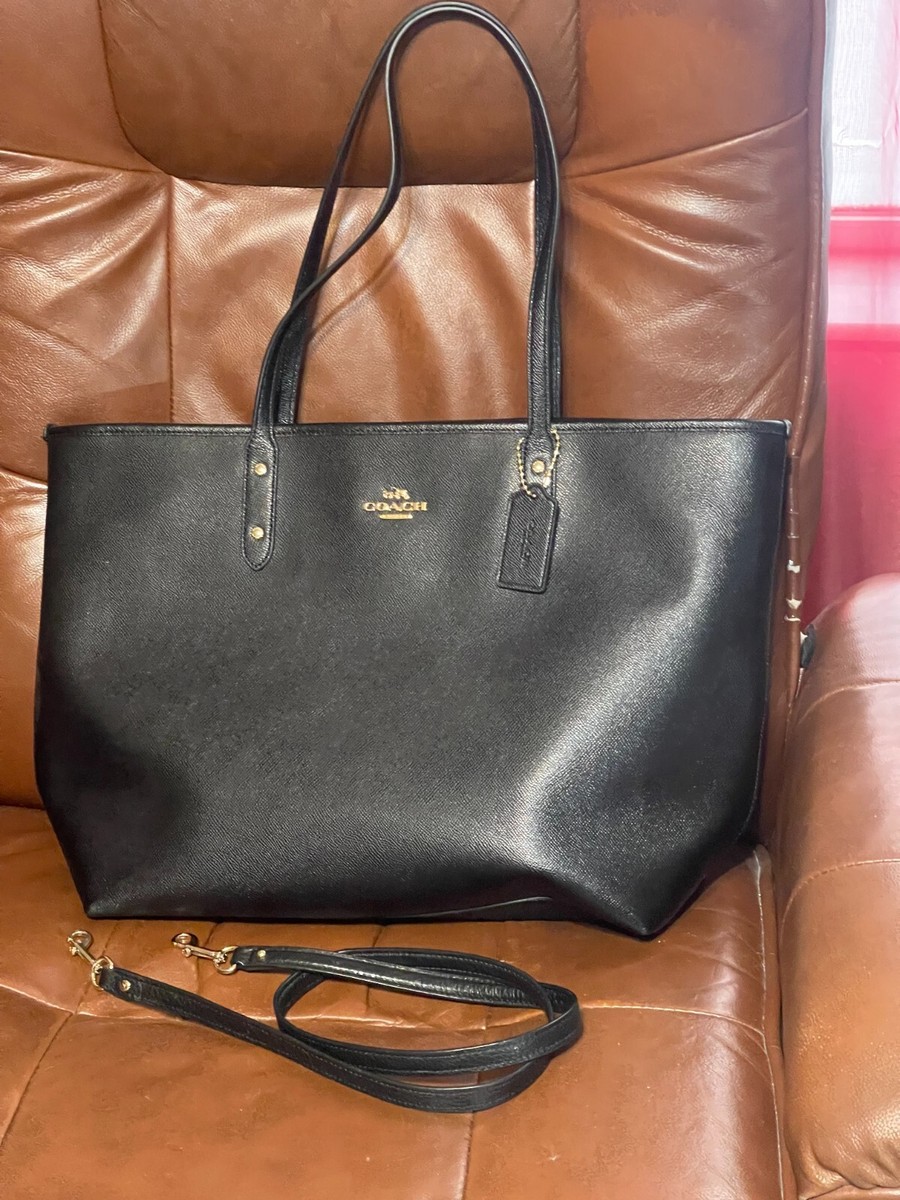 COACH Crossgrain Leather Large City Zip Tote Shoulder Shopper