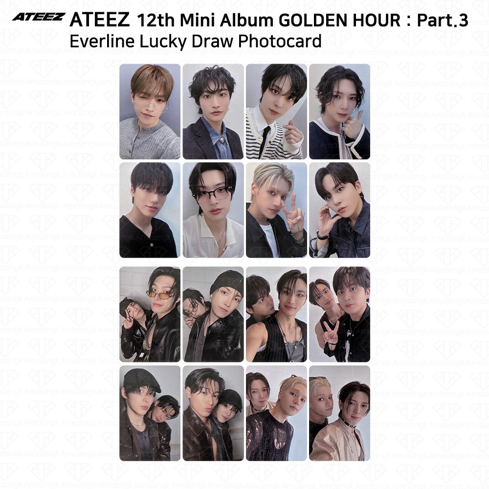 ATEEZ 12th Mini Album Golden Hour Part3 Everline Luckydraw
