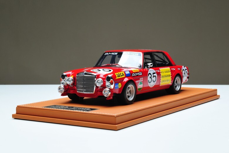 GOC 1/18 Mercedes-Benz AMG 300 SEL W109 Red Pig Resin Simulation