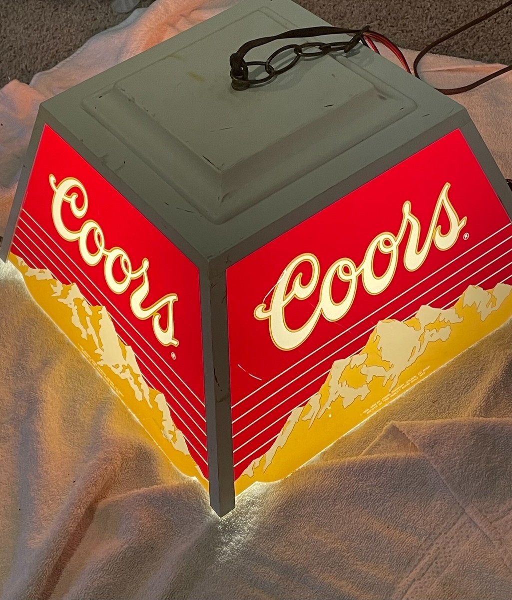 RARE VINTAGE Coors Mountains 1985 Beer Pool Billiard Poker Table