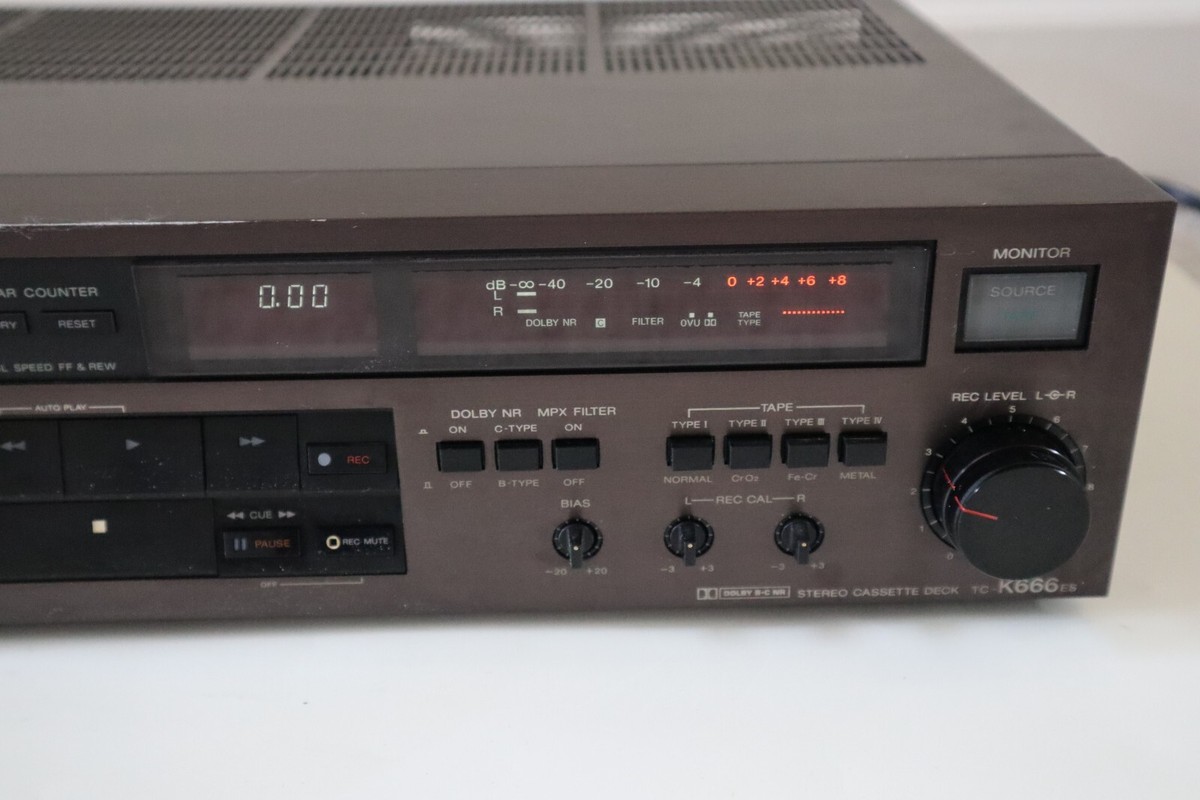 Sony TC-K666ES 3 Head Single Cassette Deck Rare - For Parts/Repair