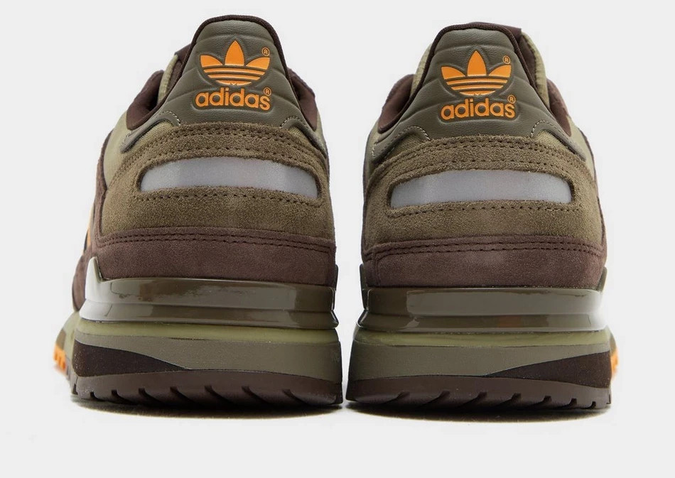 adidas Originals ZX 600 Trainers in Dark Brown and Orbit Green