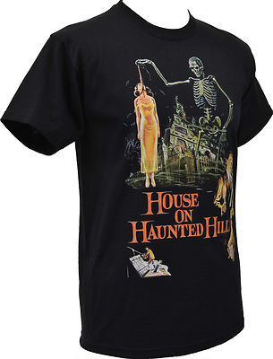Mens Horror T-Shirt House on the Haunted Hill Vincent Price B