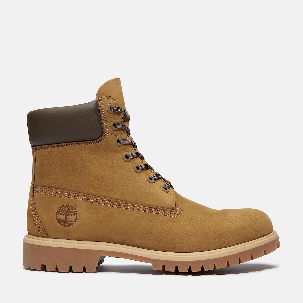 Men's Timberland Premium 6-Inch Waterproof BOOTS NUBUCK OLIVE