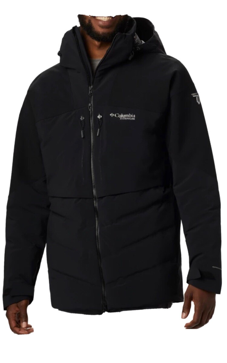 Columbia Men's XXL Powder Keg II Down Jacket Black Originally $399