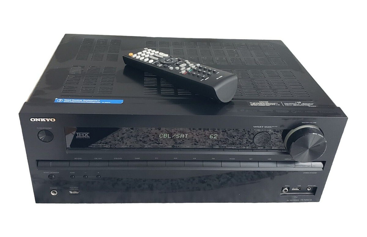 Onkyo TX-NR616 Audio Video Receiver 7.2 CH 3D HDMI 4K THX Bundle