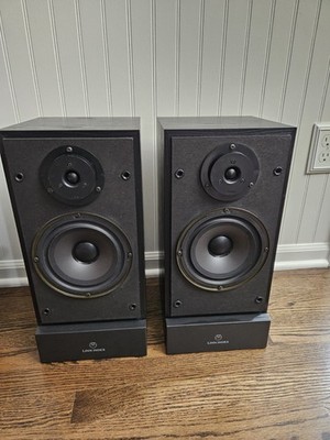 Linn Index Speakers Bookshelf Black Audio Wood Pair Tested