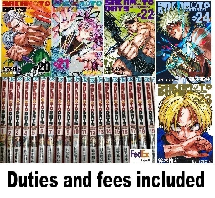 USED SAKAMOTO DAYS vol.1-24 set Latest volume manga comics