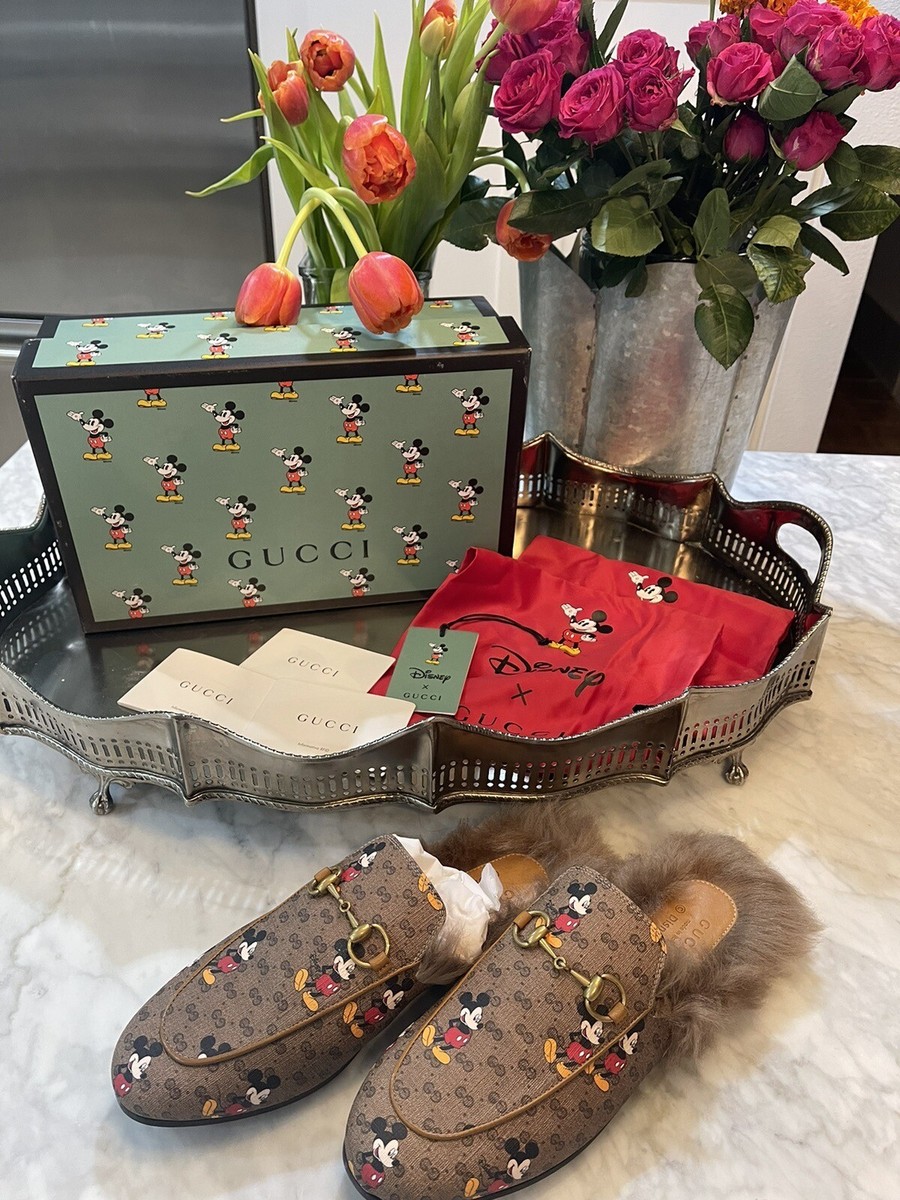 GUCCI X DISNEY Mini GG Supreme Monogram Mickey Mouse Fur