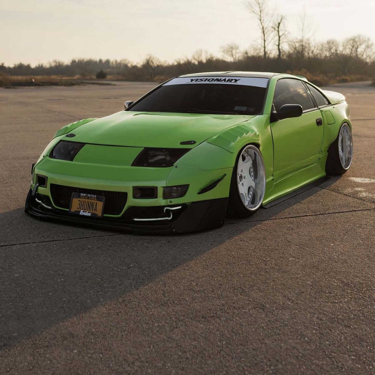 KBD Body Kits PMZ-K V2 2 Piece Front Fenders For Nissan 300ZX 1990