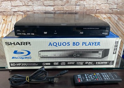 Sharp Aquos Blu-Ray Player BD-HP20U w/Remote/Box ~ Tray Will Not