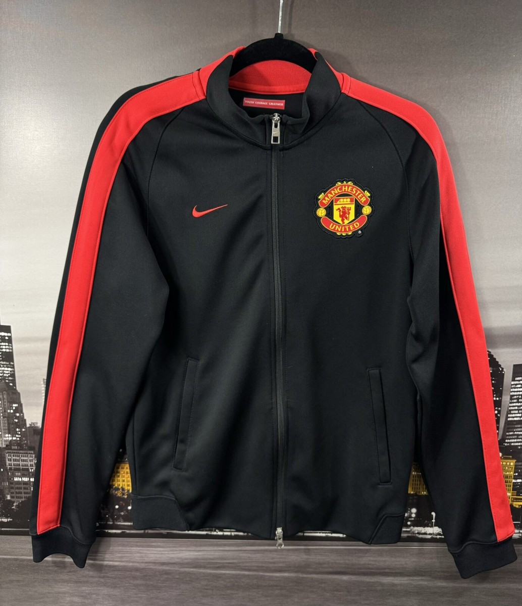 Nike Manchester United Jacket Mens Small Soccer Track Warm Up Zip