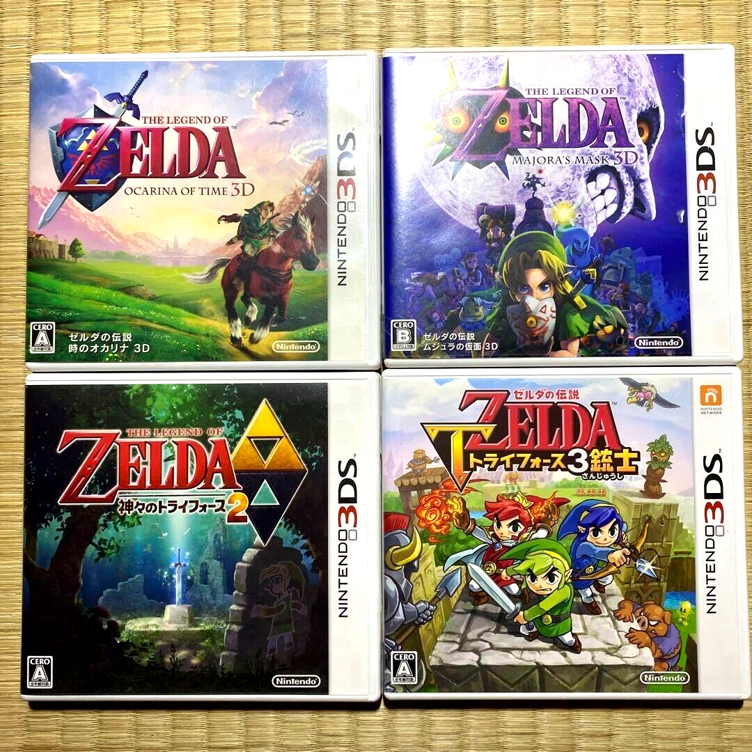 The Legend of Zelda 3DS Soft 4 pieces set Nintendo bargain Used