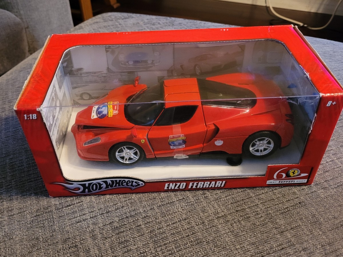 Hot Wheels 60th Anniversary ENZO FERRARI 1/18 Scale Die-cast, New