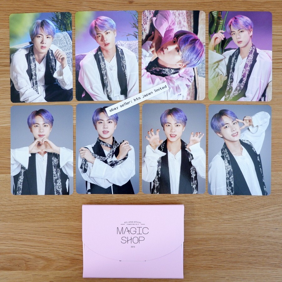 BTS FANMEETING VOL.5 MAGIC SHOP Official Mini Photo card JIN 8set