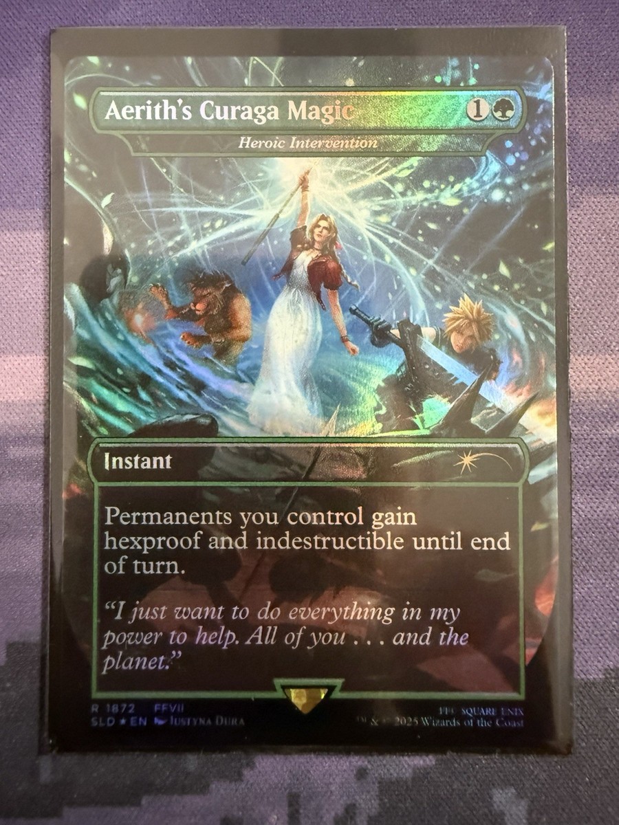 MTG Final Fantasy Secret Lair Aerith's Curaga Magic Heroic