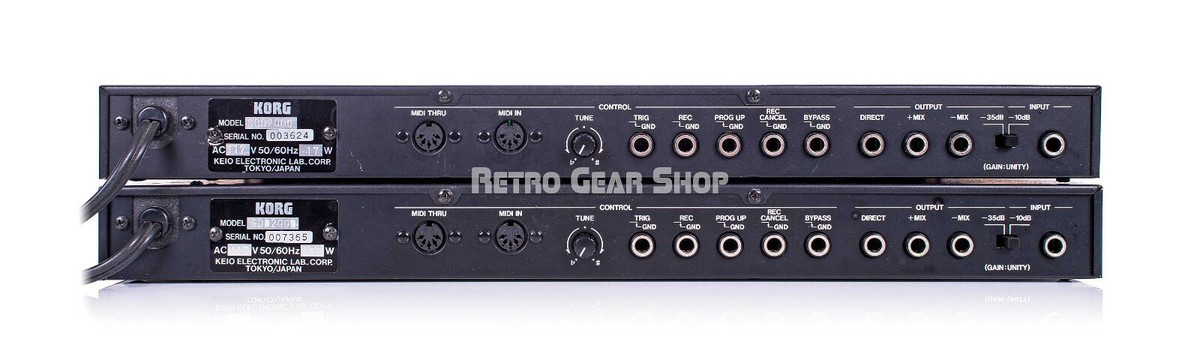 Korg SDD-2000 Sampling Digital Delay Pair Effect Unit Vintage Rare