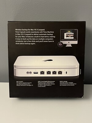 APPLE TIME CAPSULE 802.11n Wifi Hard Drive 1TB MC343LL/A Model