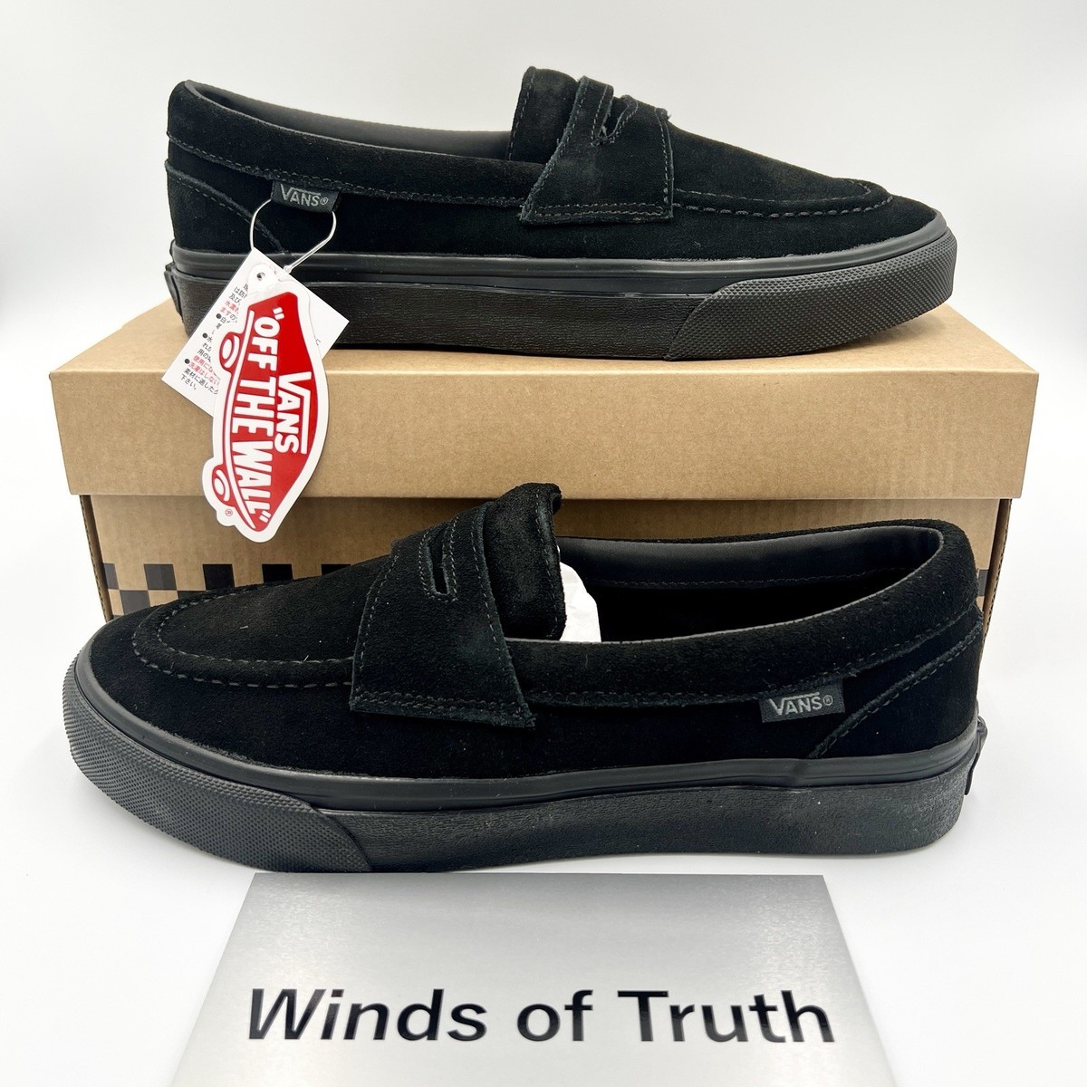 Vans Loafer Low Cut Leather 2 Colors V196CF CN Men's Size US 4