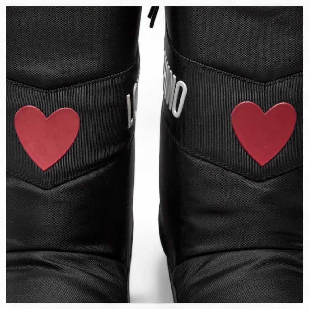 NEW LOVE MOSCHINO Snow boots Female Black - JA24032G1LISA000-35 | eBay