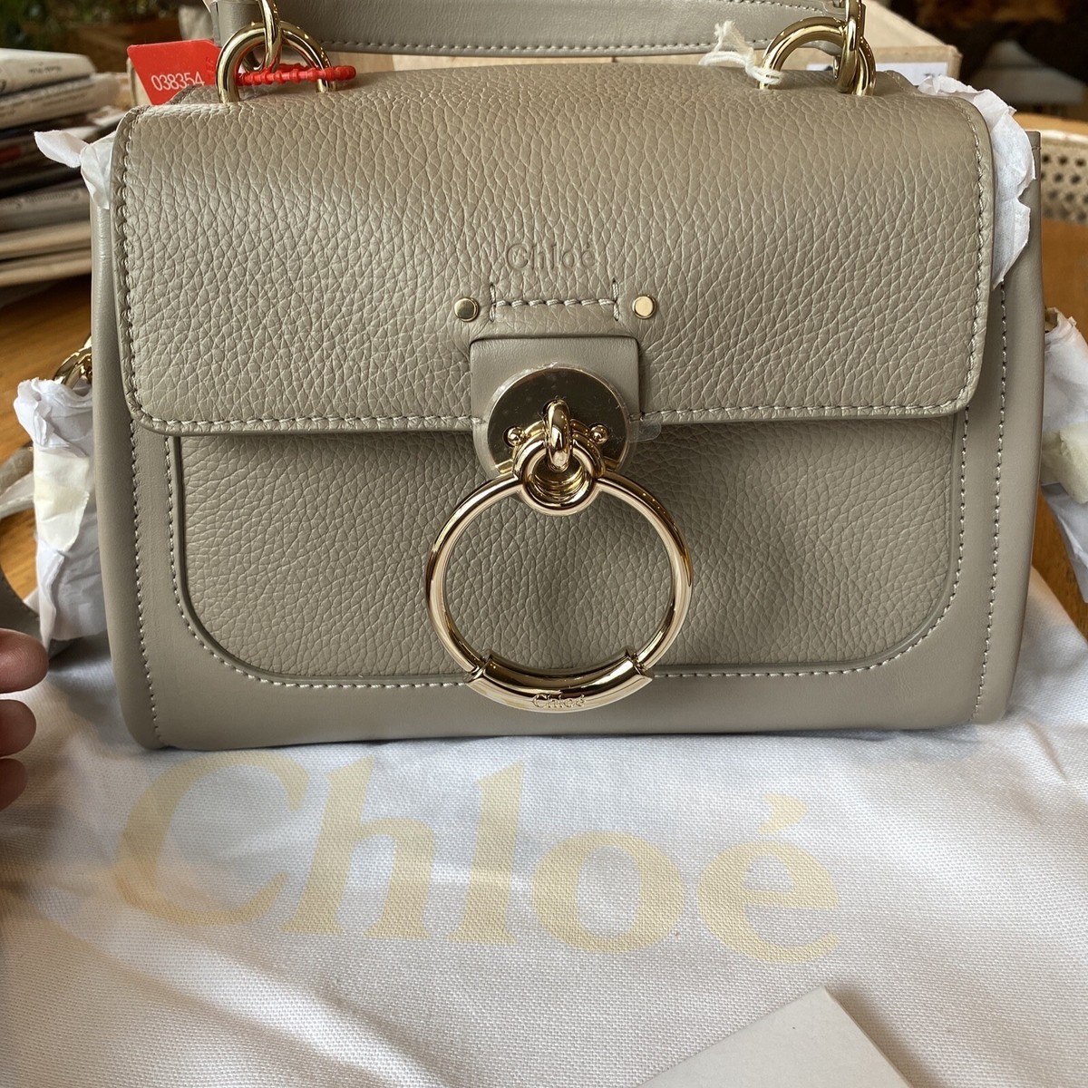 $2050 NEW NWT CHLOË GREY MINI TESS DAY SHOULDER PURSE BAG | eBay