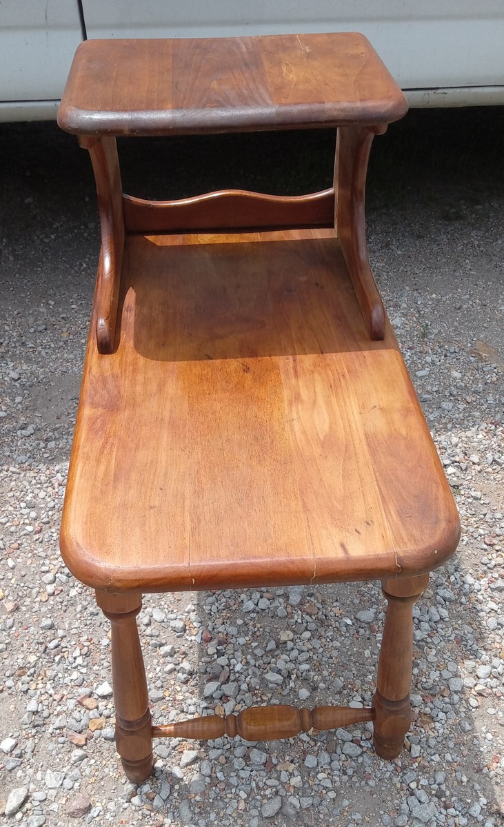 Maple Mid Century Step End Table / Side Table (SET-12) | eBay