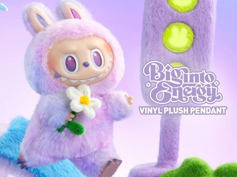 POP MART LABUBU Big into Energy Plush Pendant 7 Types LOVE HOPE