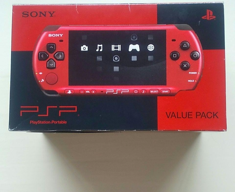 SONY PlayStation Portable PSP-3000 Red/Black Value Pack Limited