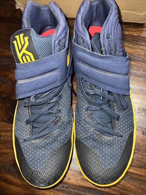 KYRIE IRVING NIKE 2 CAVS YELLOW/NAVY BLUE/MAROON BASKETBALL SHOES