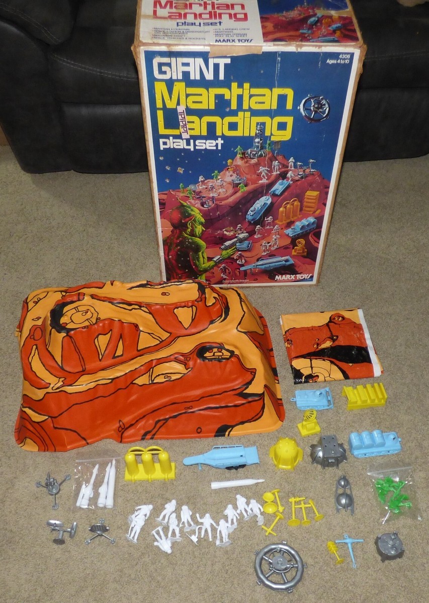 1977 Marx Giant Martian Landing Playset #4306 Vintage Space Toy