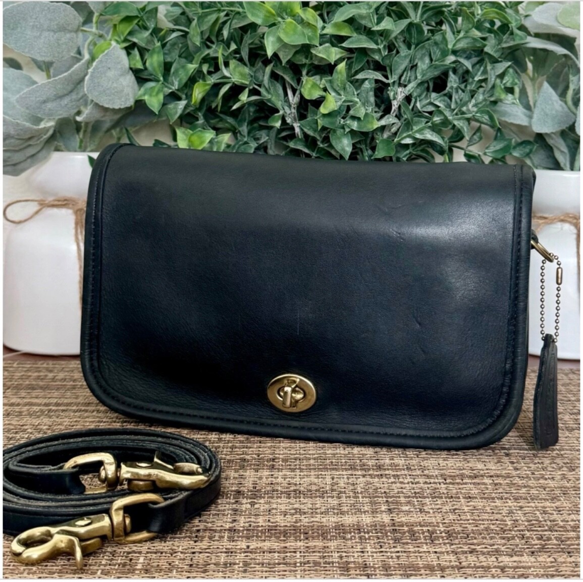 Vintage Coach Navy Pocket Purse 9755 | eBay