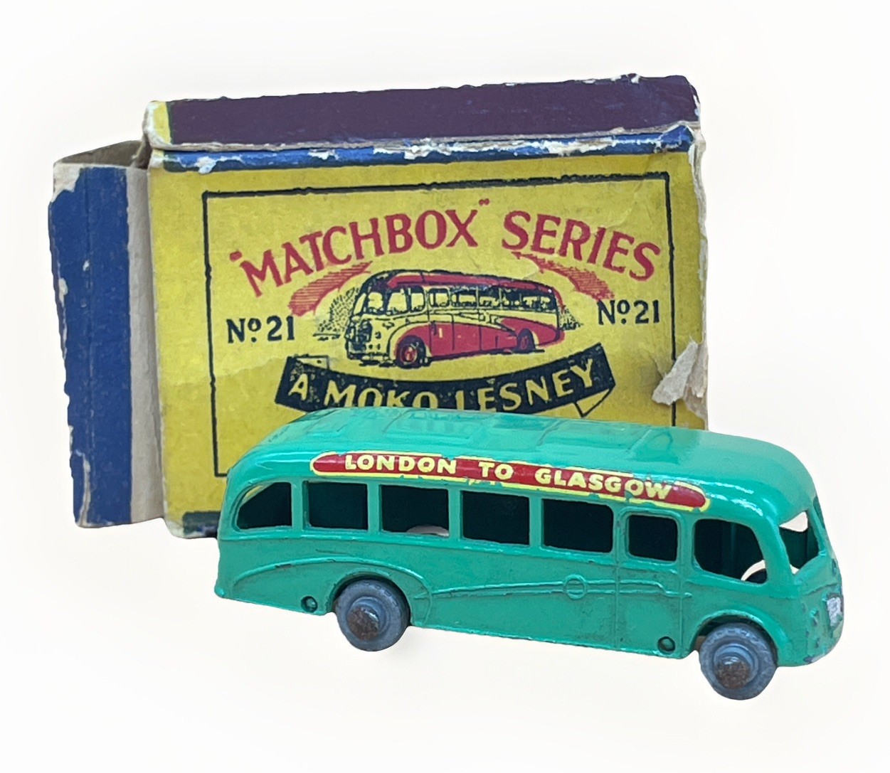 ミニカー MATCHBOX No.21 a Bedford Coach 1st Matchbox 21a, Bedford